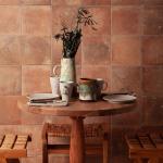 Zayda Rustic Terracotta Matt Vitrified Ceramic Tile - 450x450mm