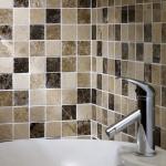 Emperador Mix Polished Marble Mosaic Tile - 305x305mm