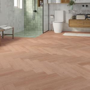 EURO Light Brushed Oak Herringbone SPC LVT – 8mm Rigid Core, Valinge 5Gi
