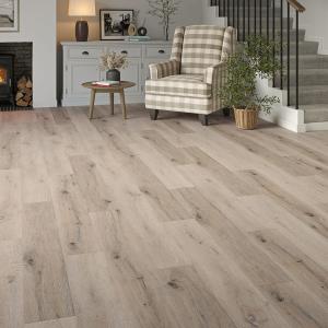 EURO Whitewashed Grey Oak SPC LVT – 5mm Rigid Core