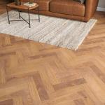 Euro Renhold Select Oak Brushed UV Lacquered Herringbone Engineered Wood Flooring
