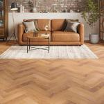 Euro Renhold Select Oak Brushed UV Lacquered Herringbone Engineered Wood Flooring