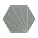 Sunburst Mint Matt Glazed Porcelain Wall & Floor Tile - 232x267mm