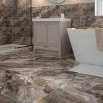 Kore Slate Grey Glazed Porcelain Wall & Floor Tile - 600x600mm