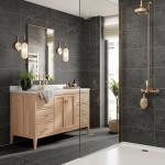 Lucca Anthracite Matt Porcelain Wall & Floor Tile - 300x600mm